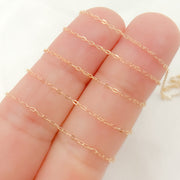 V246GF. 14K Gold Filled Smooth Marina Link Chain
